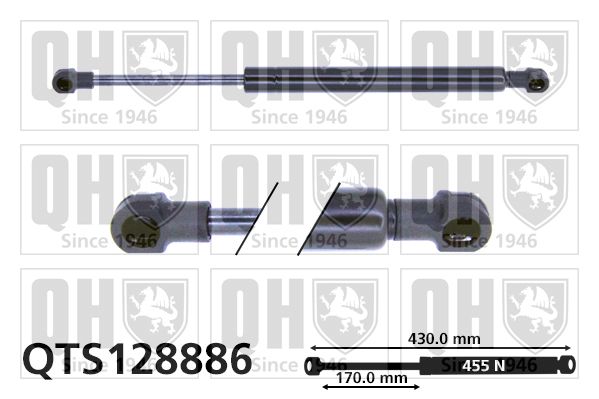 QUINTON HAZELL Газовая пружина, крышка багажник QTS128886